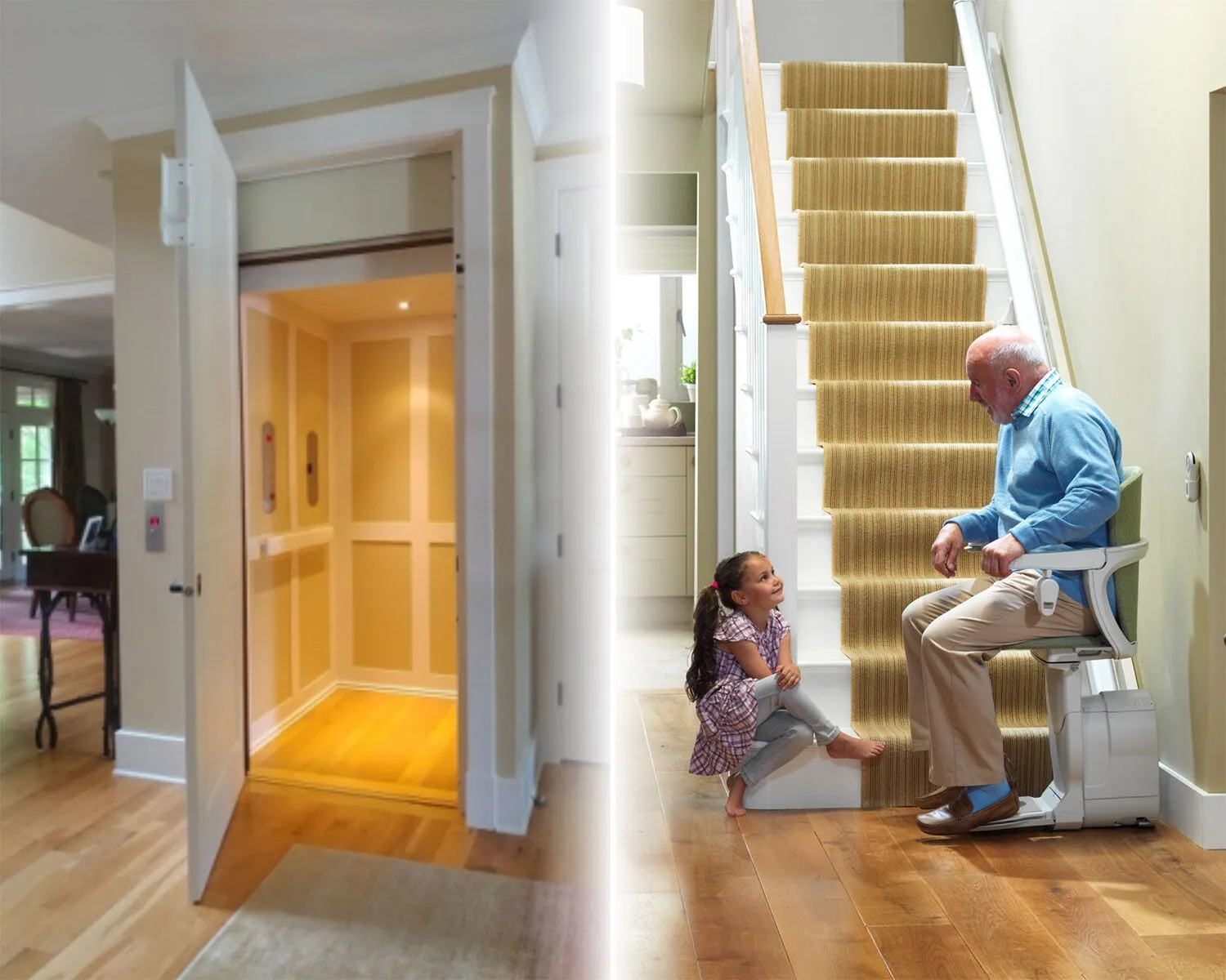 Residential accessibility lift installation from Arrow Lift